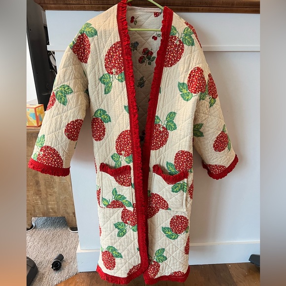 Vintage upcycled reversible quilt coat - Picture 5 of 11